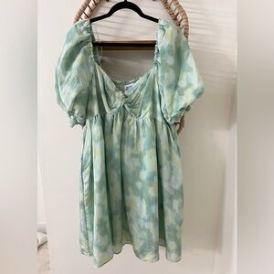 Future Collective Tie Dye Puff Sleeve Dress